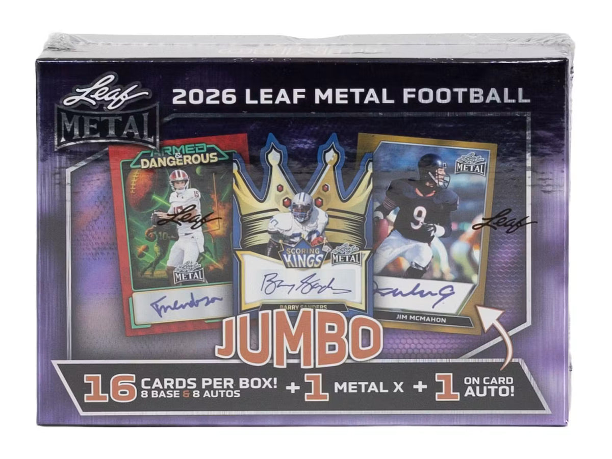 2026 Leaf Metal Football Hobby Jumbo Box