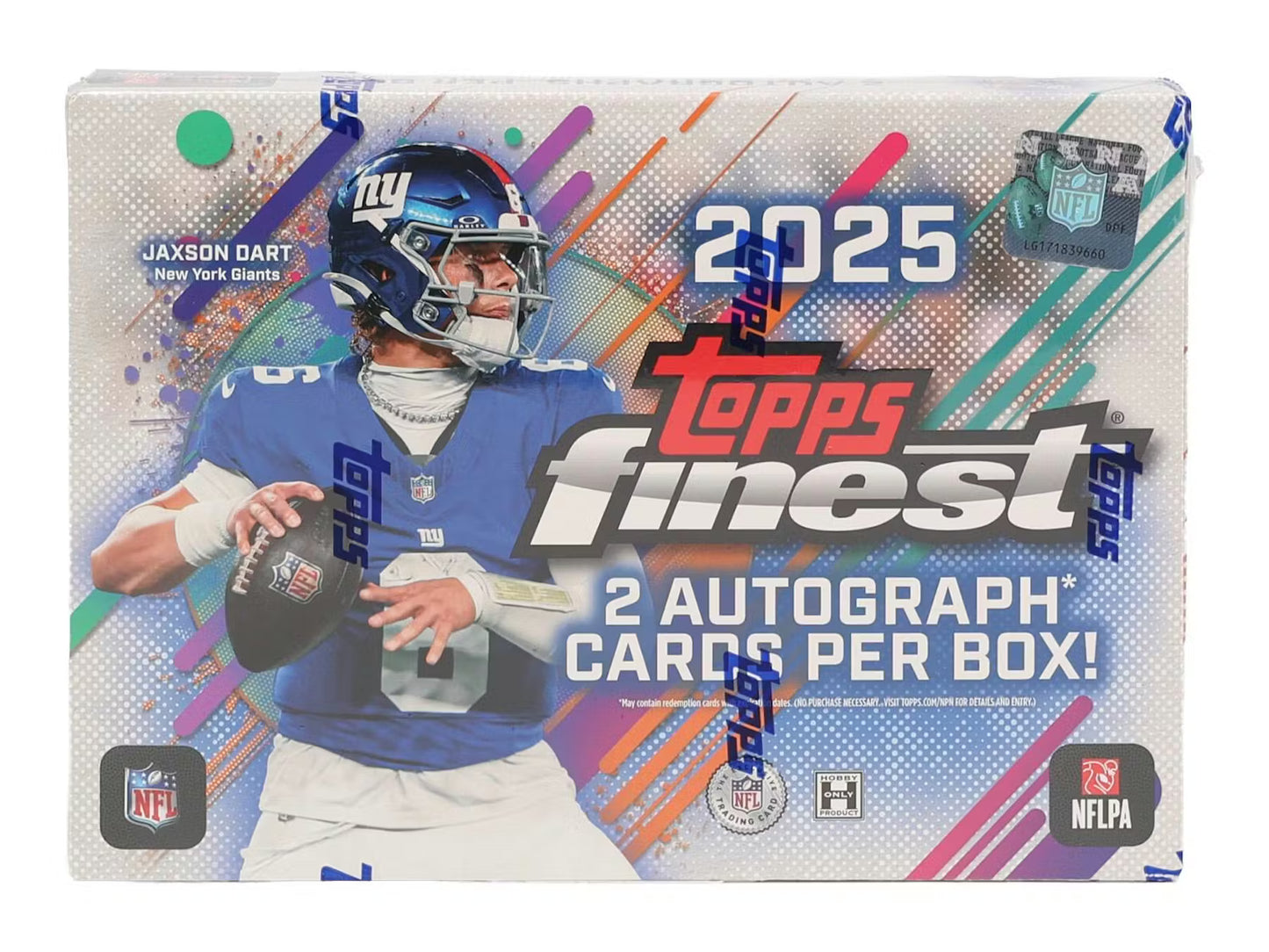 2025 Topps Finest Football Hobby Box (2 autos per box)