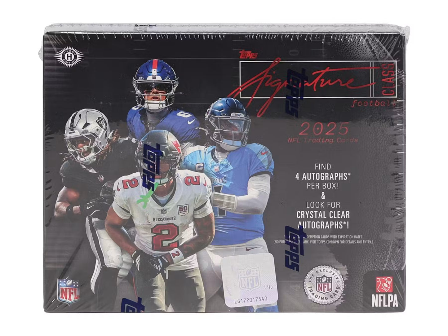 2025 Topps Signature Class Football Hobby Jumbo Box (4 autos per box)