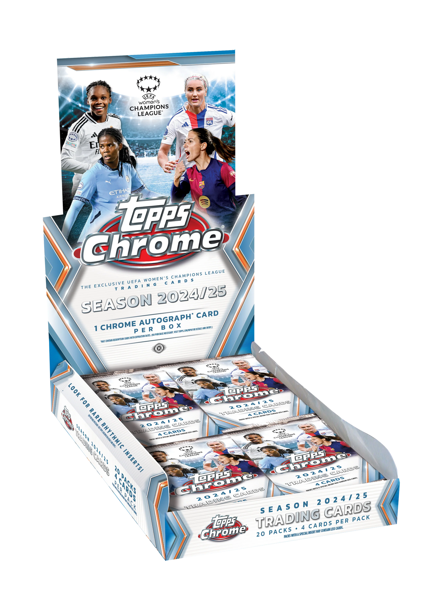 2024-25 Topps Chrome UEFA Women's Champions League Hobby Box
