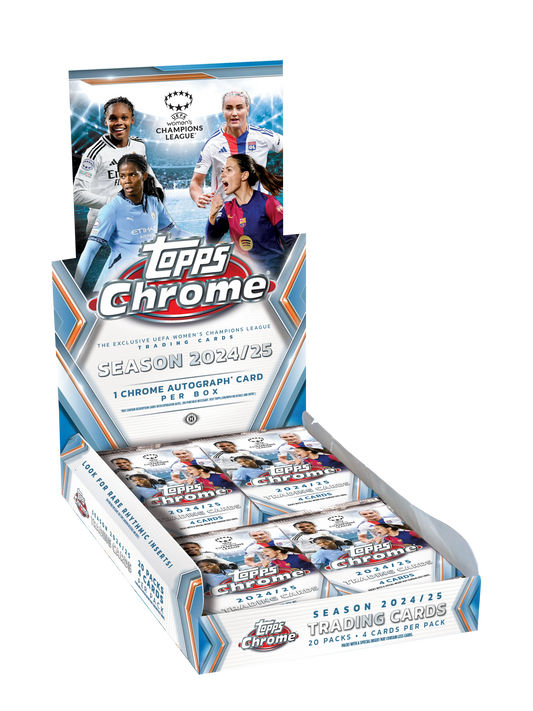 2024-25 Topps Chrome UEFA Women's Champions League Hobby Box