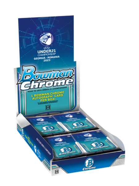 2022 Bowman Chrome Road to UEFA Under-21 European Championship Soccer Hobby Box 11/15