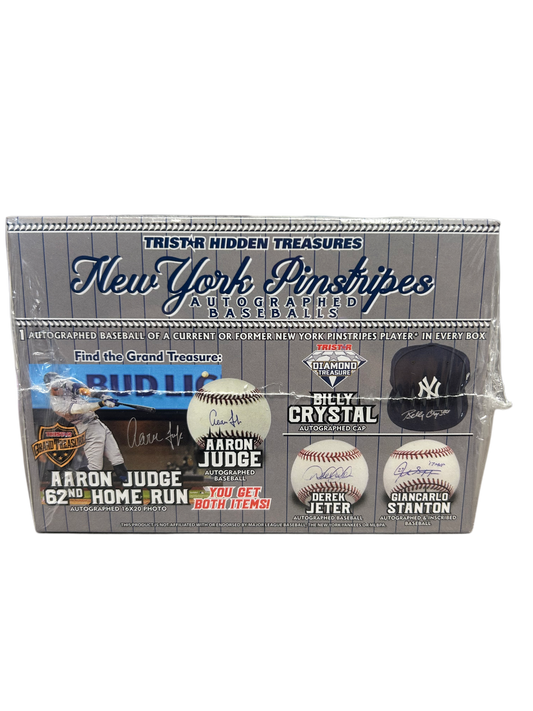 2025 TriStar New York Pinstripes Autographed Baseball Hobby Box
