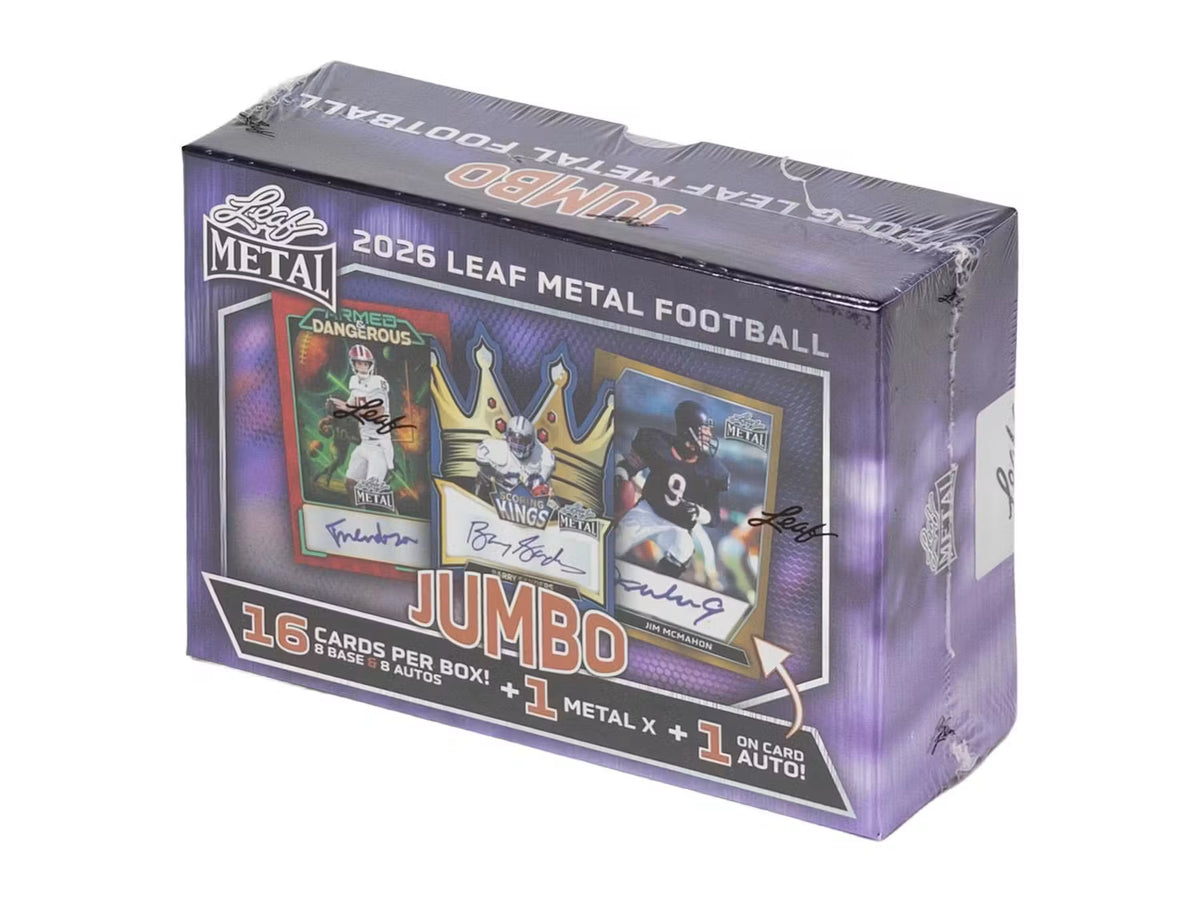 2026 Leaf Metal Football Hobby Jumbo Box