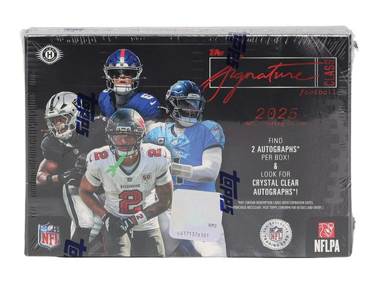 2025 Topps Signature Class Football Hobby Box (2 autos per box)